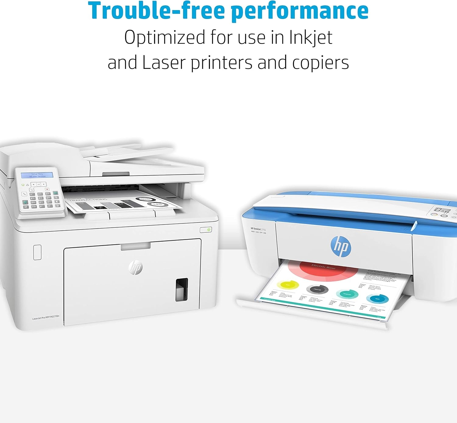 image:imageHP Papers 85 x 11 Paper All In One 22 lb 1 Mega Ream 750 Sheets 96 Bright Made in USA FSC Certified 207750R5 Ream 2500 Sheets