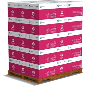 image:imageHP Papers  85 x 11 Paper  MultiPurpose 20 lb  1 Pallet  80 Cartons 200000 Sheets  96 Bright  Made in USA  FSC Certified  115100PPallet  10 ream cartons 200000 Sheets