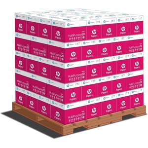 image:imageHP Papers  85 x 11 Paper  MultiPurpose 20 lb  1 Pallet  80 Cartons 200000 Sheets  96 Bright  Made in USA  FSC Certified  115100PPallet  5 ream cartons  200000 Sheets