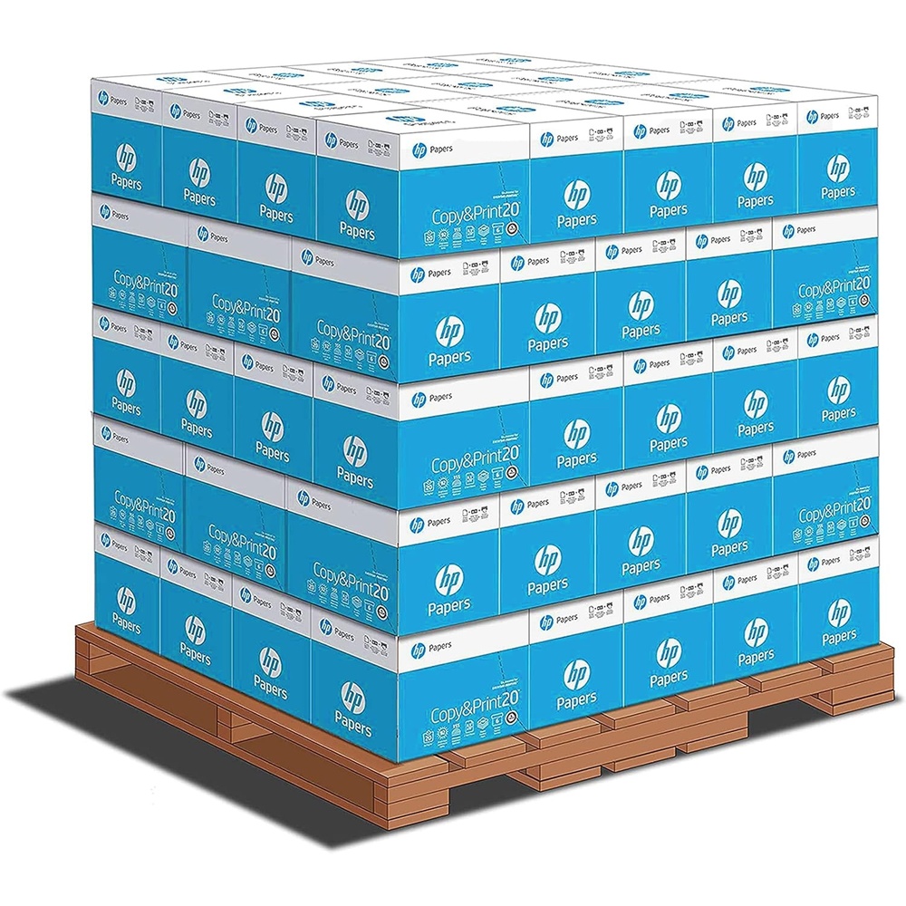 image:imageHP Papers Printer Paper 85 x 11 Paper Copy ampPrint 20 lb 80 Case Pallet 192000 Sheets 6 Pack Case 2400 Sheets FSC Certified 800350P200010PPallet 192000 Sheets 80 cases