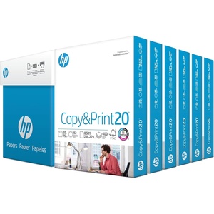 image:imageHP Papers Printer Paper 85 x 11 Paper Copy ampPrint 20 lb 80 Case Pallet  192000 Sheets 6 Pack Case  2400 Sheets FSC Certified 800350P200010P6 Pack  2400 Sheets