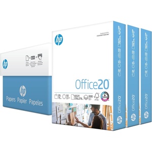 image:imageHP Printer Paper  85 x 11 Paper  Office 20 lb  1 Pallet  40 Cartons  200000 Sheets  92 Bright  Made in USA  FSC Certified  112101P3 Ream  1500 Sheets